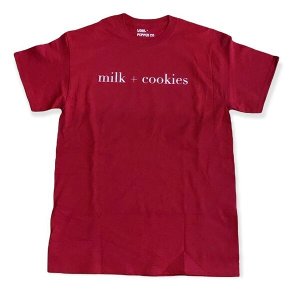 NWT Wool + Pepper Co. Milk + Cookies Christmas T-Shirt - Picture 3 of 4